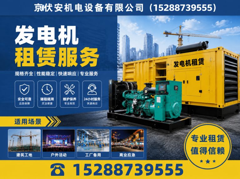 鸡西柴油发电机组出租展示图